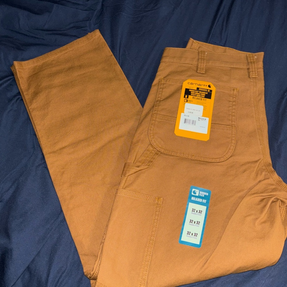 Carhartt Brown Cargo Pants Sturdy Cotton Workwear